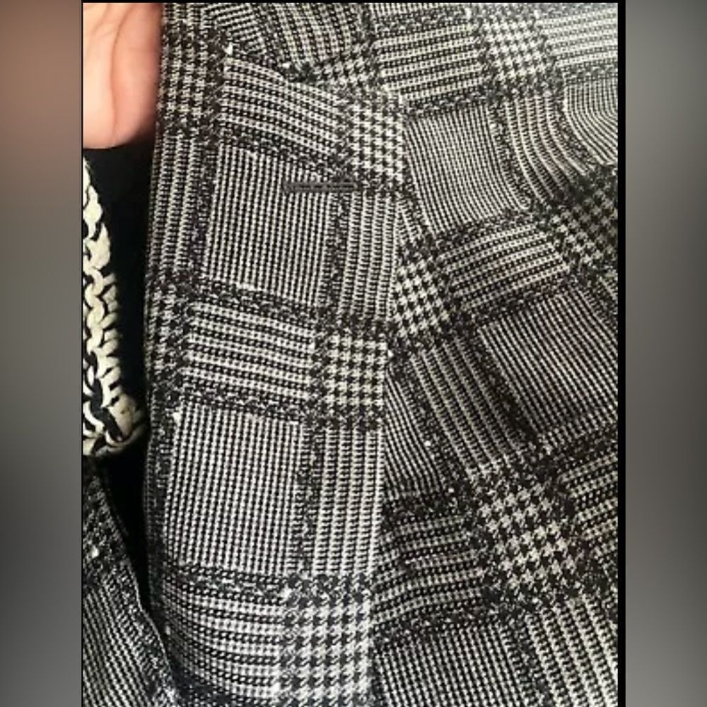 Vintage Gianni Versace 80s-90s Black/Gray Plaid Made In Italy Blazer Wool Blend - Picture 9 of 16